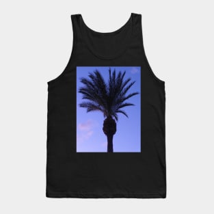 Single Palm Tree at Night Tank Top